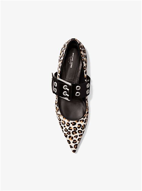 michael michael kors lydie mary jane|Maude Leopard Calf Hair Pointed.